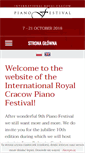 Mobile Screenshot of cracowpianofestival.com